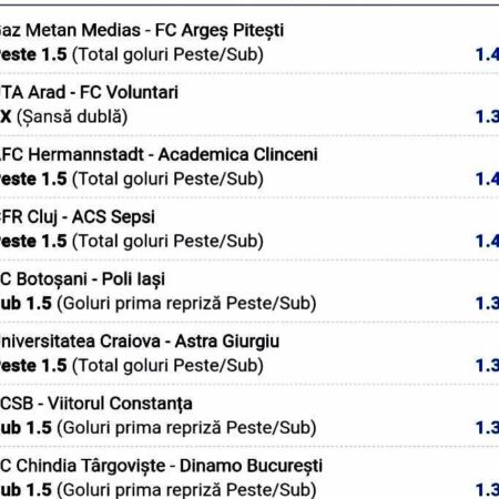 Analiza Etapa 2 Liga 1 Romania Sorin Dan EuroBTM