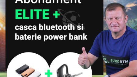 Abonament ELITE (6 luni) + casca bluetooth si baterie externa smart power bank cadou